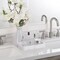 Jewelry Organizer Resin Tray, Bathroom Kitchen Dresser Vanity Tray Dish Ring Cosmetic Organizer for Candle Perfume Soap Shampoo Small Plant Home Decor